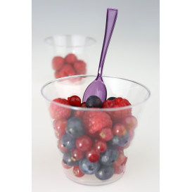 Cuchara de Plastico Premium Berenjena 160mm (180 Uds)