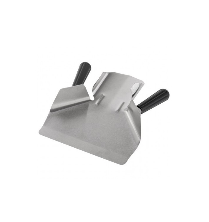 Pala Patatas Fritas 2 Asas Inox Plateado 20x22,5x5 cm (1 Ud) Pala Patatas Fritas 2 Asas Inox Plateado 20x22,5x5 cm (1 Ud)