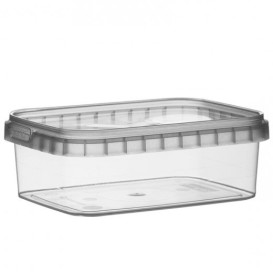 Envase Plastico Rectangular inviolable 280ml 120x88mm (384 Uds)
