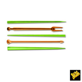 Pick de Plastico Snack Stick Multicolor 90 mm (1650 Uds)