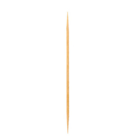 Palillos de Madera Redondo 2 Puntas 65mm (24 Uds)