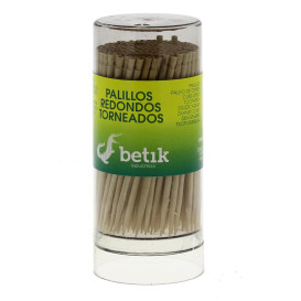 Palillos de Madera Redondo Torneado 65mm (1 Ud)