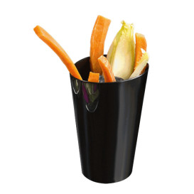 Vaso de Degustacion Conico Alto Negro 70 ml (25 Uds)