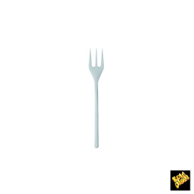 Minitenedor Plastico Degustacion Blanco 100 mm (1500 Uds)