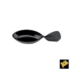 Cuchara Degustacion Fish Negro 120 mm (600 Uds)