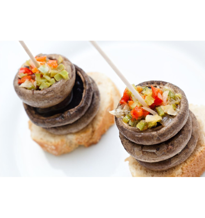 Pinchos en Madera de Abedul 130mm (200 Uds) Pinchos en Madera de Abedul 130mm (200 Uds)