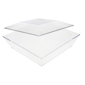 Bandeja Degustacion Fiesta Transparente 250x250 mm (1 Ud)