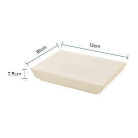 Tapa de Madera para Bandeja Samourai 180x130mm (25 Uds)