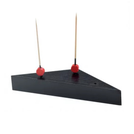 Soporte de Bambu Negro para Pinchos 140x80mm 