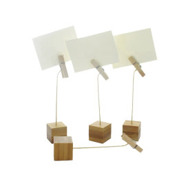 Soporte para Tarjetas de Bambu 130mm 