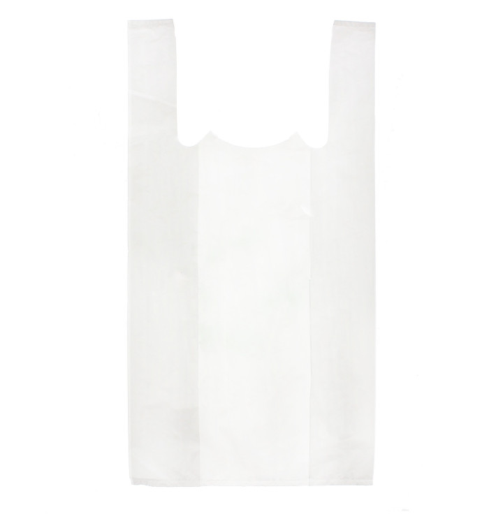 Bolsa Plastico Camiseta 30x40cm Blanca 