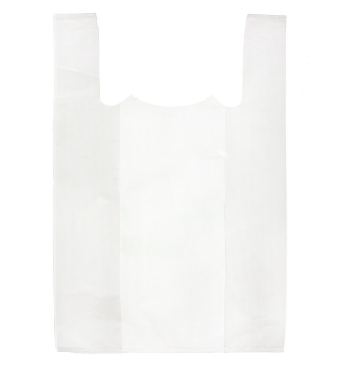 Bolsa Plastico Camiseta 70x80cm Blanca 