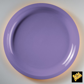 Plato de Plastico Lila  Ø290mm (25 Uds)