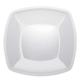 Plato de Plastico Llano Blanco PS 300mm (12 Uds)