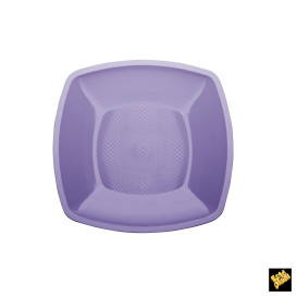 Plato de Plastico Llano Lila 230mm (25 Uds)