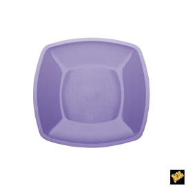 Plato de Plastico Llano Lila 230mm (25 Uds)
