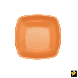 Plato de Plastico Hondo Naranja PP 180mm (150 Uds)