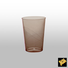 Vaso de Pastico Marron Transp. PS 200ml (50 Uds)