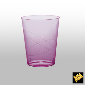 Vaso de Pastico Lila Transp. PS 200ml (50 Uds)