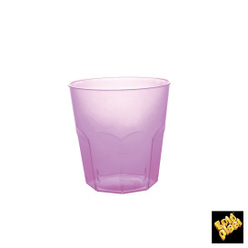 Vaso Plastico Lila Transp. PS Ø73mm 220ml (50 Uds)