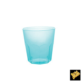 Vaso Plastico Turquesa Transp. PS Ø73mm 220ml (500 Uds)