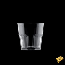 Vaso de Plastico Transparente SAN Ø73mm 160ml (8 Uds)
