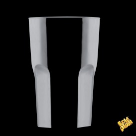 Vaso de Plastico Blanco SAN Ø85mm 400ml (5 Uds)
