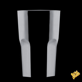 Vaso de Plastico Blanco SAN Ø85mm 400ml (75 Uds)