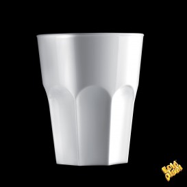Vaso de Plastico Blanco SAN Ø85mm 300ml (120 Uds)