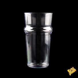 Vaso Plastico para Cerveza Transp. SAN Ø73mm 568ml (6 Uds)