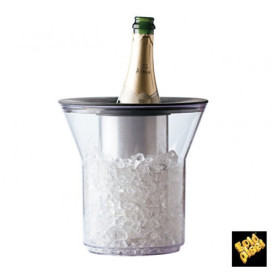 Termo de Plastico para 1 Botella Transp. SAN  (1 Ud)