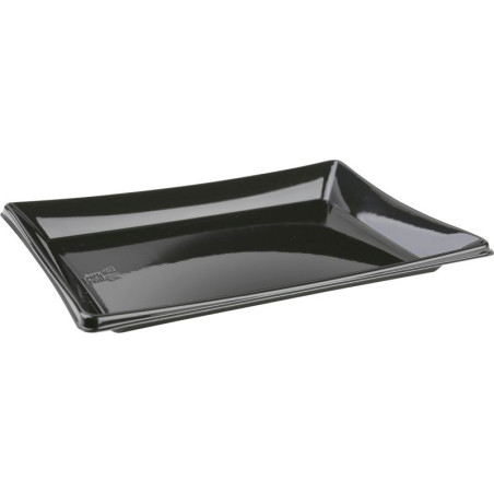 Bandeja Reutilizable PET Negra 12x16cm (300 Uds)