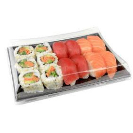 Tapa de Plastico Transp. para Bandeja de 12x16cm (50 Uds)