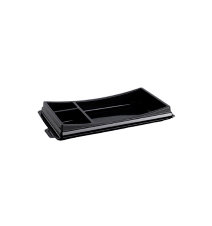 Envase para Sushi Negro 199x113mm (10 Uds)