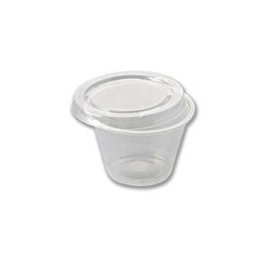Tarrina para Salsas PP 33 ml  con tapa (Paquete 100 unidades)