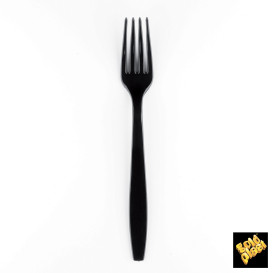 Tenedor de Plastico PS Transparente 190mm (500 Uds)