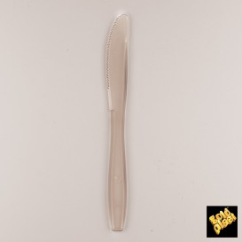 Cuchillo de Plastico PS Beige 190mm (50 Uds)