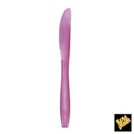 Cuchillo de Plastico PS Lila Transp. 190mm (500 Uds)
