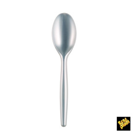 Cuchillo de Plastico PS Blanco Perlado 185 mm (20 Uds)