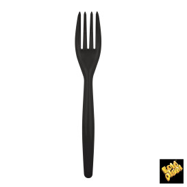 Tenedor de Plastico Easy PS Blanco 180mm (20 Uds)