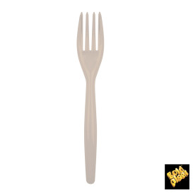Tenedor de Plastico Easy PS Naranja 180mm (20 Uds)
