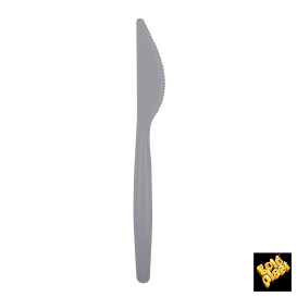 Cuchillo de Plastico Easy PS Gris 185mm (20 Uds)