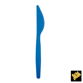 Cuchillo de Plastico Easy PS Azul transp.185mm (20 Uds)