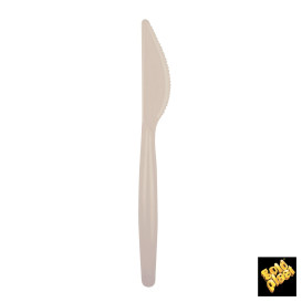 Cuchillo de Plastico Easy PS Beige 185mm (20 Uds)