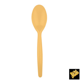Cuchara de Plastico Easy PS Oro 185 mm (20 Uds)