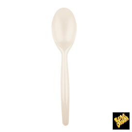 Cuchara de Plastico Easy PS Crema 185 mm (20 Uds)
