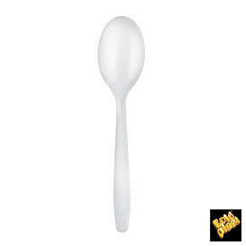 Cuchara de Plastico Blanco 175mm (100 Uds)