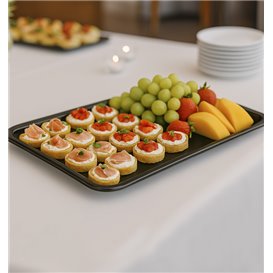 Bandeja Plastico Tray Blanco 37x50cm (4 Uds)