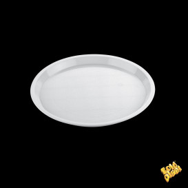 Bandeja Plastico Tray Blanco Ø32cm (5 Uds)