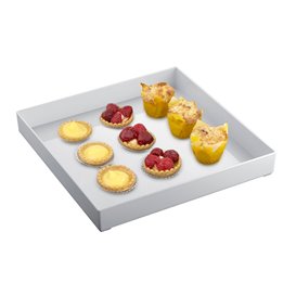 Bandeja Plastico Tray Blanca 30x30cm (9 Uds)